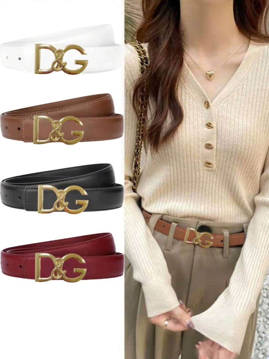 Thắt lưng nữ cao cấp hai lớp, kiểu dáng tối giản, phù hợp với váy, quần jeans và giúp định hình vòng eo. - Nhiều màu - Xem 1