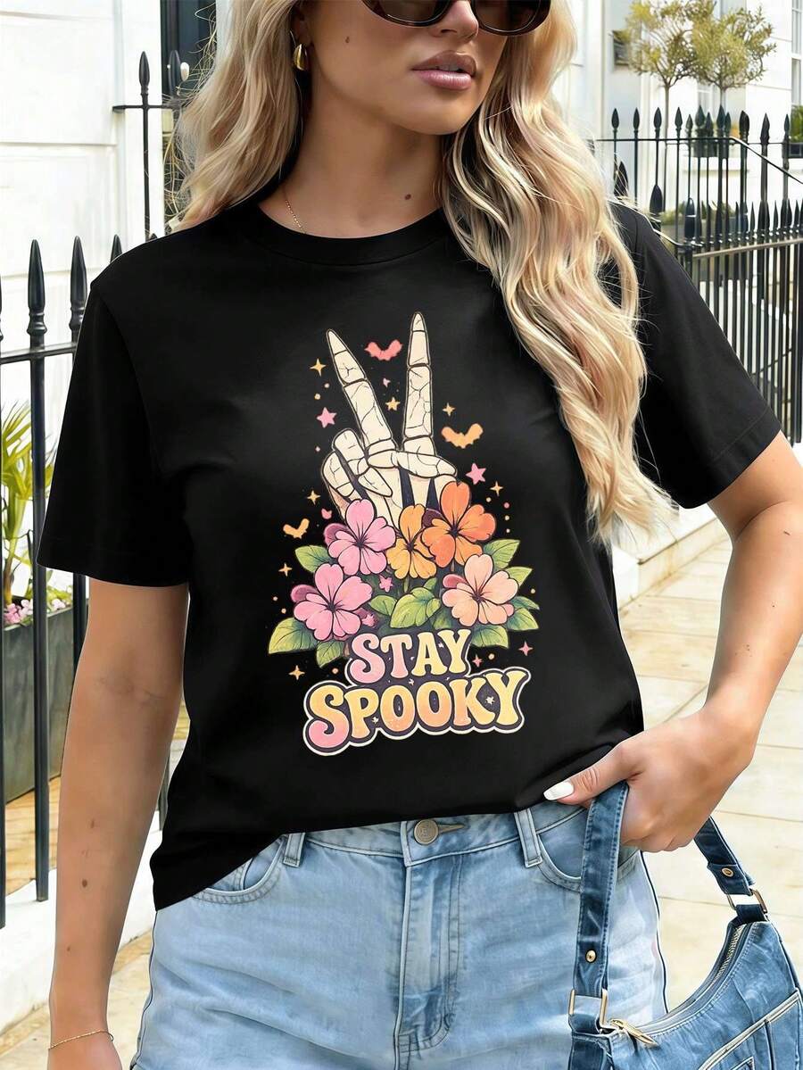 Women T-Shirts - Black - View 1
