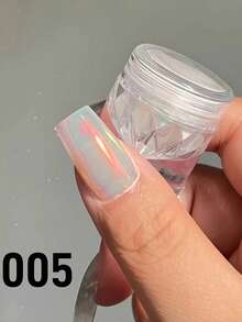 Polvo de uñas de espejo dorado - de alta gama, alta reflectividad, textura fina, nueva decoración de arte de uñas brillante - Multicolor - Ver 33