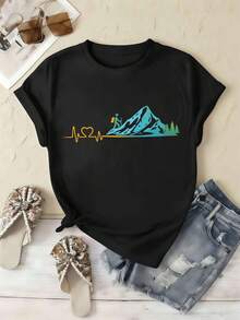 Women T-Shirts - Black - View 2