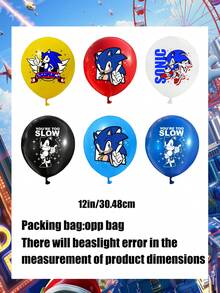 Sega 主题乳胶气球套装，色彩鲜艳，是游戏迷派对的理想装饰。采用优质耐用的天然乳胶制成，这些气球厚实防漏，可充气或充氦气，适合长时间派对使用。气球上的图案清晰地展现了经典的姿势和标志。 - 氣球 - 查看 3