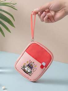 Portable "My Medicine Bag" Pill Pattern Medical Pouch, Compact First Aid Kit For Camping, Travel And Home, Convenient Medication Organizer, Emergency Bag, Available In Multiple Colors, Essential Health Care Accessory For Daily/Outdoor/Travel Use - Multicolor - View 6