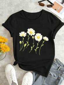 Women T-Shirts - Black - View 1