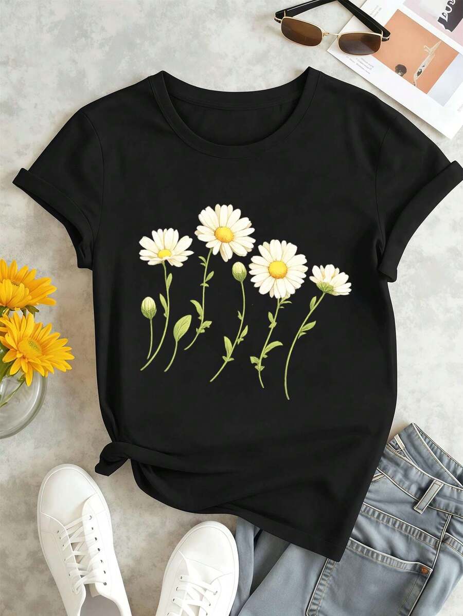 Women T-Shirts - Black - View 1