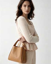 Kate Spade KS KNOTT Ladies's Top-Handle Handbag Bucket Purses With Large Capacity - Brown - View 4