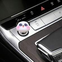 Cute Panda Car Ignition Button Cover, 3D Cartoon Design, Fits Sedan SUV Truck One-Touch Start Button Decor, Easy Installation Without Blocking Operation, Adds Fun Atmosphere Car Interior Accessory - Panda - View 9