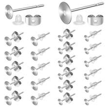 300pcs Stainless Steel And Rubber Ear Studs For Diy Screw Back Earrings And Jewelry Making - Silver - View 5