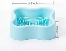 Silicone Slow Feeder Dog Bowl, Non-Slip Pet Food Bowl For Small &Amp; Medium Dogs Cats, Interactive Slow Eating Bowl, Puzzle Toy For Pets Food Training, Healthy Eating Aid, Anti-Choking - 1 lít - Xem 4