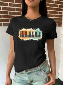 Women T-Shirts - Black - View 2