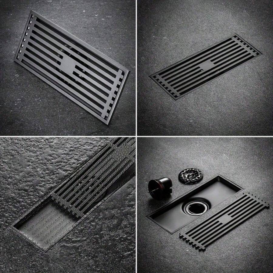 Thick Stainless Steel Copper Core Floor Drain, Perforated Grate For Rapid Drainage, Effective Deodorization And Anti-Insect, Detachable And Washable, Prevents Clogging, Suitable For Bathroom Dry And Wet Areas - New Model - View 1
