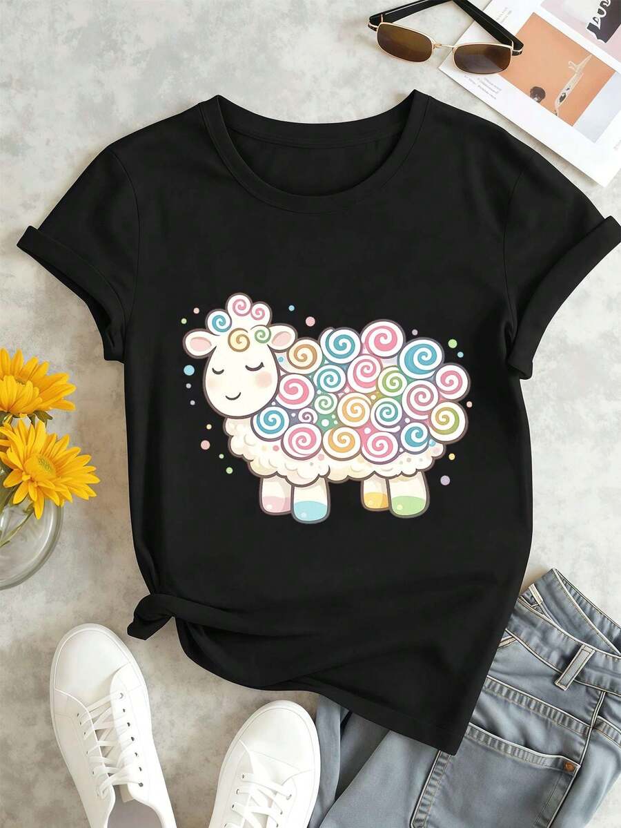 Women T-Shirts - Black - View 1