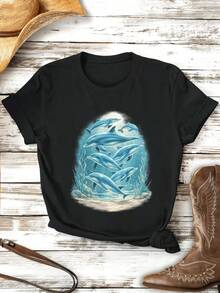 Women T-Shirts - Black - View 2
