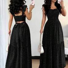 Women Long Dresses - Black - View 1