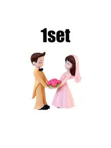 20/4/2件樹脂情侶雕像，非常適合新娘派對、婚禮、婚禮場地裝飾、新娘派對裝飾和婚禮派對禮物。它們是婚禮派對禮物和儀式的絕佳選擇。 - 均碼 - 查看 15