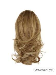 Ponytail Extension,European And American Style Ponytail Wig, 14" Short Claw Hair Extension Synthetic Wavy Clip In Ponytail Wig Daily Fluffy Pony Tail For Women - Multicolor - View 11