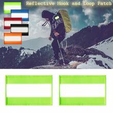 2pcs Reflective Safety Patches, Hook And Loop Reflective Patches For Night Sports, Labor Wear, Rain Jackets, Hikers, Dog Tactical Undershirts, Firefighter Rescue, Hunting Tactical Bag Accessories - Multicolor - View 2