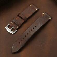 Genuine Leather Watchbands For Men Women 20mm 22mm Retro Casual Replacement Strap For Wristwatch Watch Band - Mouldless - View 17