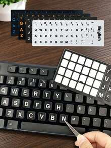 Universal Laptop Keyboard Stickers, Keyboard Cover, Dust-Proof Keyboard Protector, English Version Keyboard Decals - View 1