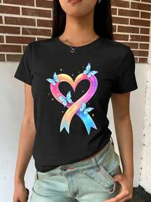 Women T-Shirts - Black - View 2