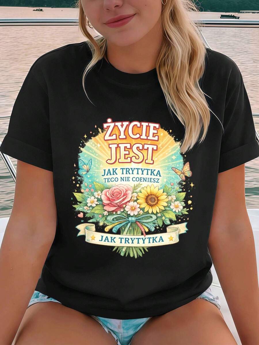Women T-Shirts - Black - View 1
