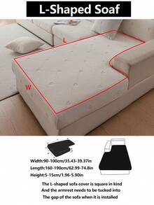 1 tấm bọc ghế sofa co giãn, chống trượt, phủ toàn bộ bề mặt, dùng được cả bốn mùa, chất liệu vải dày dặn, có thể giặt máy, chống bụi, thân thiện với thú cưng, có thể điều chỉnh kích thước cho phòng ngủ, văn phòng, phòng khách, ghế sofa hình chữ L và ghế sofa 1/2/3/4 chỗ ngồi. - Màu be - Xem 18