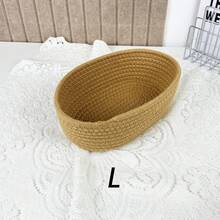 1/3pcs Oval Desktop Storage Basket, Pink 3 PiecesStorage Basket Set, Suitable For Storing Snacks, Fruits, Toys, Cosmetics, Can Be Placed In Living Room, Bedroom, Study, Bathroom, Dining Room, Back-To-School Essential - Baby Pink - View 11