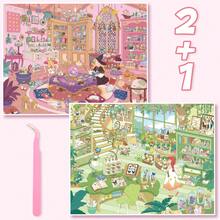 New Large Size DIY Scene Stickers, Adult Landscape Stickers, House Stickers, Scrapbooking Stickers, 3D Miniature House Micro Landscape Stickers, DIY Scrapbook Stickers, Landscape Stickers, Scenery Stickers, Notebook Stickers, Reusable, Multiple Sizes Available - A - View 10