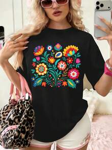 Women T-Shirts - Black - View 1