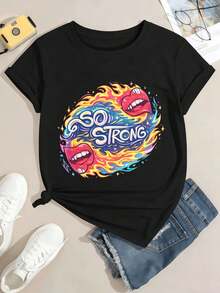 Women T-Shirts - Black - View 2