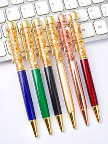 Bộ 5 bút bi xoắn mạ vàng mới, viết trơn tru, thích hợp cho văn phòng, ký tên, làm việc, quà tặng nhanh khô, phù hợp cho trường học, văn phòng, học sinh, văn phòng phẩm, vẽ, giáo viên, lớp học, sinh nhật, ngày lễ, tiệc tùng, đồ dùng cần thiết cho năm học mới. - A - Xem 11