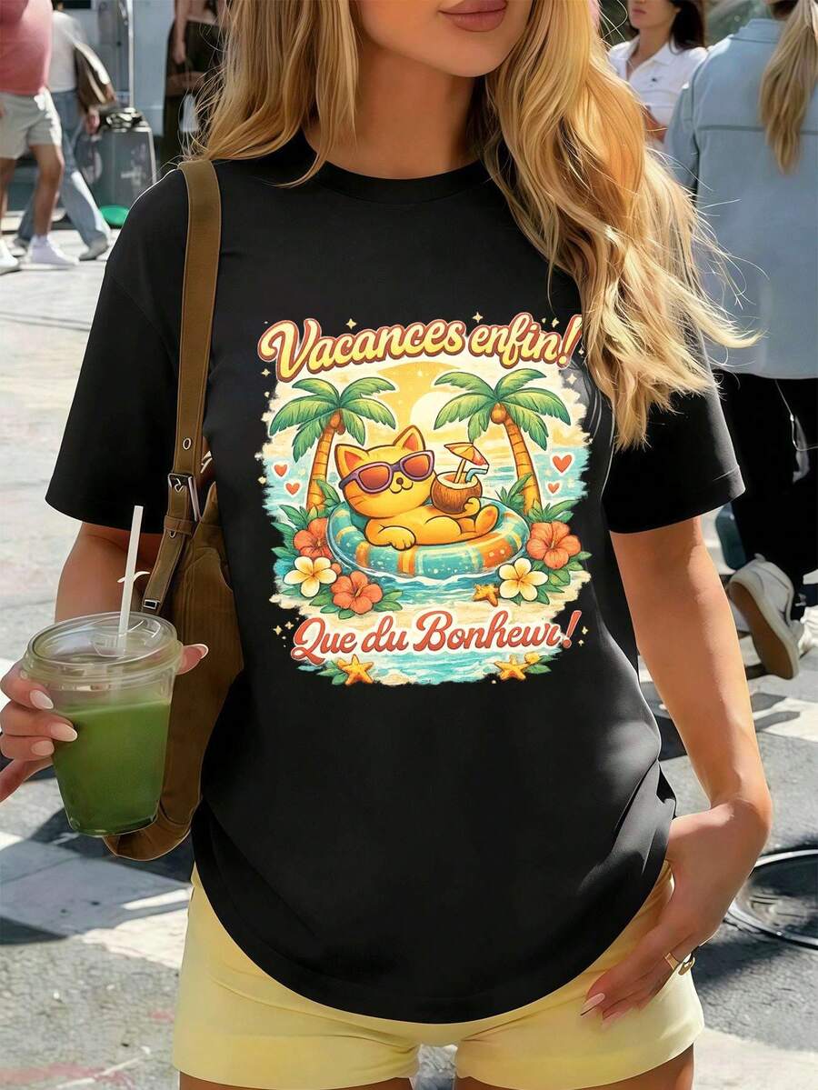 Women T-Shirts - Black - View 1