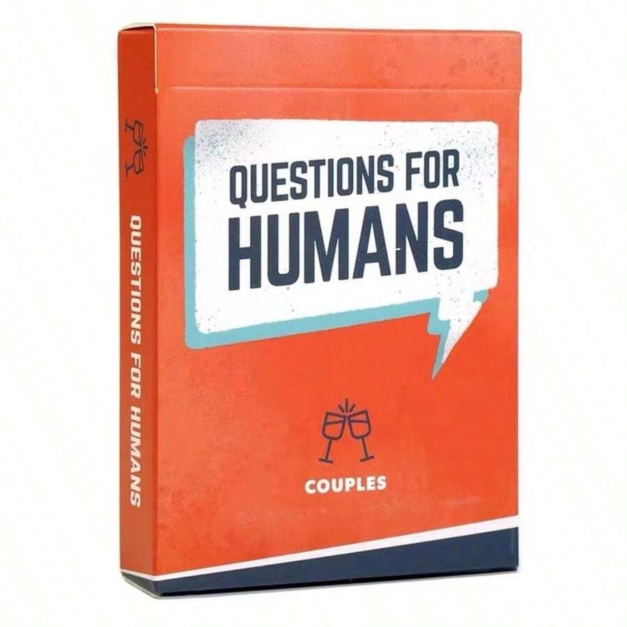 Questions For Humans Couples Edition Conversation Cards - Deep & Meaningful Relationship Question Game For Partners, Build Connection, Interactive Card Deck For Date Nights & Anniversaries, Great Romantic Gift Idea For Couples - Multicolor - View 1