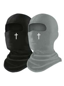 1 pieza/2 piezas Pasamontañas unisex, adecuado para uso diario, viajes al aire libre, senderismo, conducción de motocicleta, playa, festivales - F - Ver 21