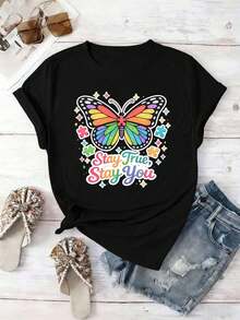 Women T-Shirts - Black - View 2