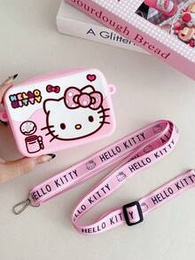 1 Túi đeo chéo Sanrio hình Hello Kitty hoạt hình, ví đựng tiền xu bằng silicon, túi xách dễ thương, ví mini chống nước ngộ nghĩnh. - Nhiều màu - Xem 3