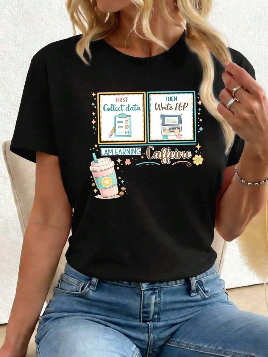 Women T-Shirts - Black - View 1