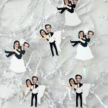 Confeti de foto personalizado para novia y novio, despedida de soltera, compromiso, boda, fiesta de novia, confeti de fiesta, novia, novio, confeti de boda, regalo personalizado, impresión de fotos en varios tamaños/formas | Recuerdos de fiesta, decoración del hogar, artesanías personalizadas, crear ambiente festivo, recuerdo, lindo, de alta calidad, amor eterno, confeti con rostro personalizado - Multicolor - Ver 4