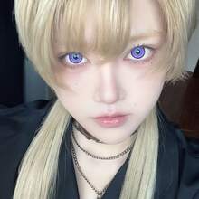 JeweLens 1對彩色Cosplay軟式隱形眼鏡 - 紫色 - 查看 3