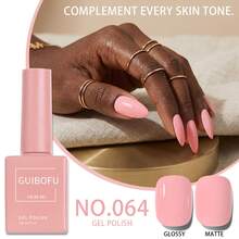 Brand GUIBOFU 1pc No.064 Gel Nail Polish - Coral Pink - View 5