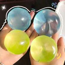 1/2/4/5 Pc 2026 New Arrival Coconut Oil Squeeze Toy, Transparent Blue Squishy Stress Ball, Moldable Slow Rebound Fidget Toy, Smooth Skin-Friendly Handheld Sensory Accessory, Stretchable Twistable Decompression Gadget For Anxiety Relief; Palm-Sized Portable Desk Decor For Home, Office & Daily Leisure, Durable Reusable Squishies, All-Age Stress Relief Toy For Kids, Teens And Adults,  Multi-Occasion Gifting Option For Holidays, Birthdays & Daily Self-Care, Travel-Friendly Wear-Resistant Prop To Calm Anxious Mood, Reduce Sensory Overstimulation And Soothe Daily Irritability - 6公分 - 查看 8
