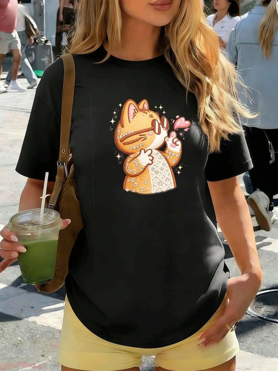 Women T-Shirts - Black - View 1