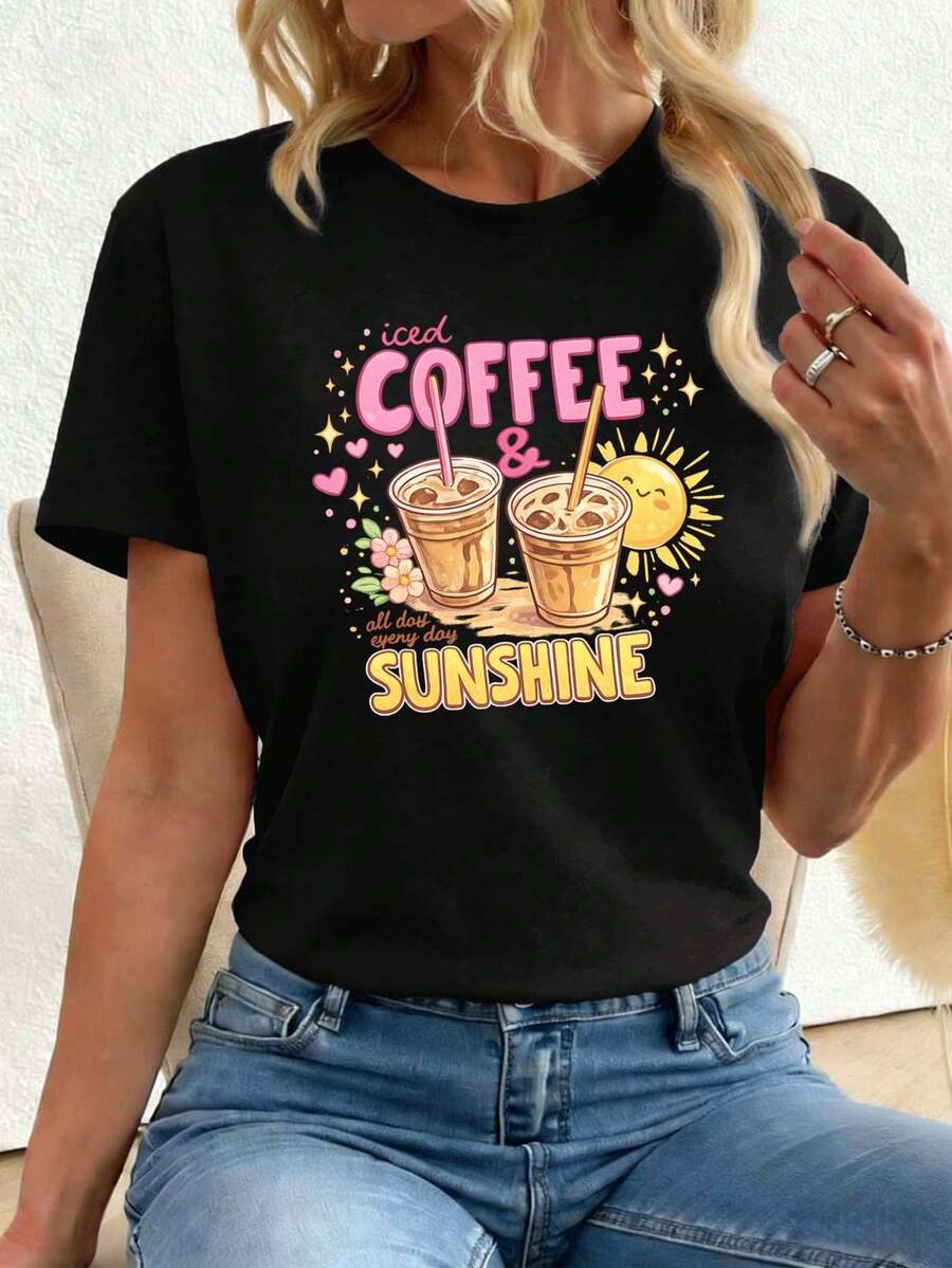 Women T-Shirts - Black - View 1