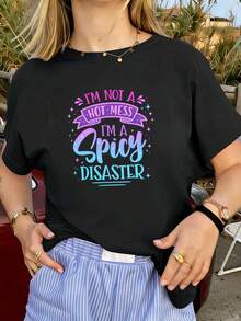 Women T-Shirts - Black - View 1