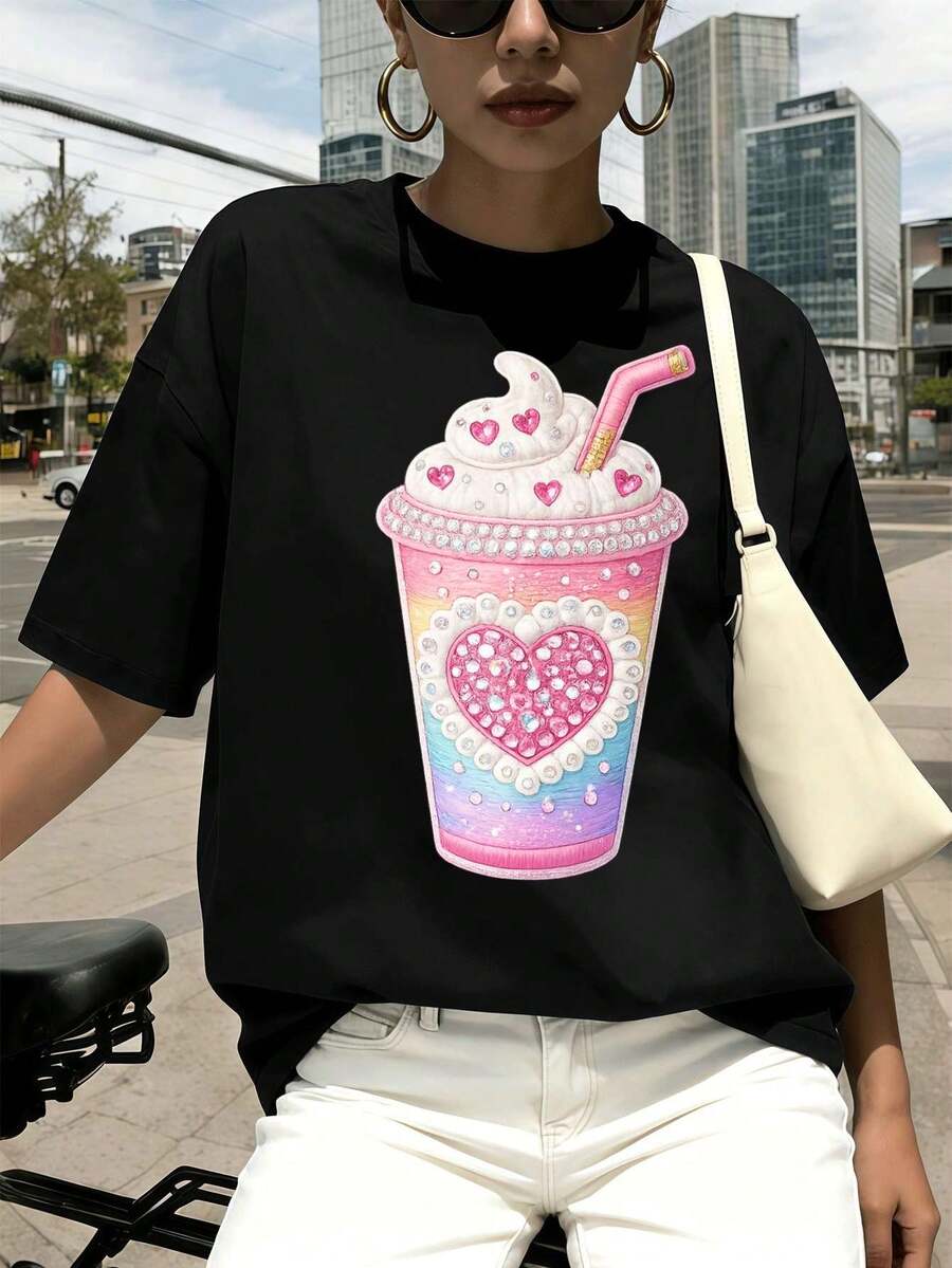 Women T-Shirts - Black - View 1