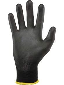 GRIP 25053-26 Non-Slip Heavy Duty Work Gloves, Maximum Grip All-Purpose Gloves For Men And Women, Large Size, Industrial Strength, Durable & Flexible - Black/Blue - View 4