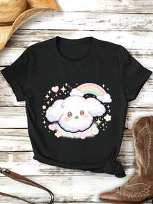 Women T-Shirts - Black - View 2