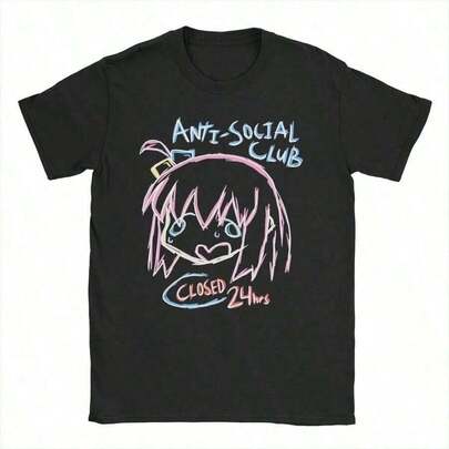 Camiseta de anime de la banda musical Bocchi Club para hombres y mujeres, camiseta de algodón puro, camiseta de cuello redondo, camiseta Bocchi The Rock, ropa original