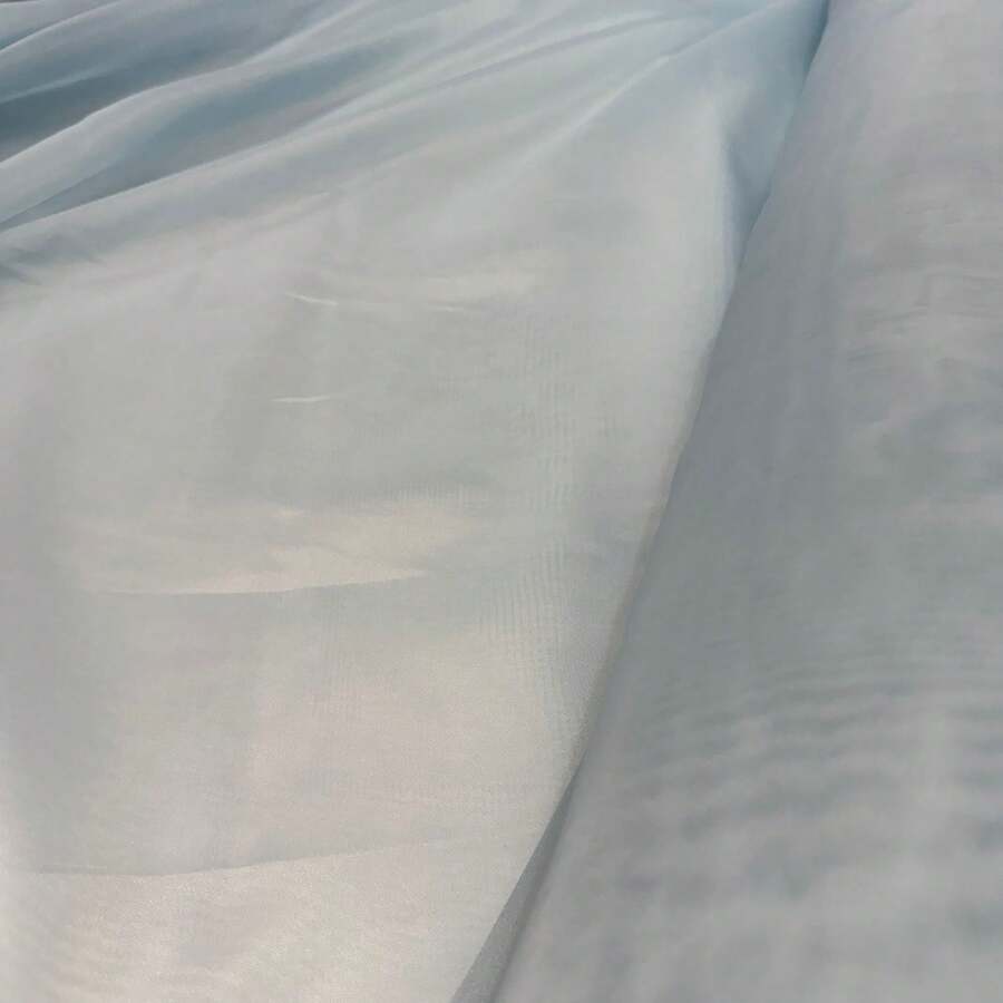 Plain Voile Fabric, Assorted Colors, 3.00m (Width), Curtains, Decoration - 嬰兒藍 - 查看 1