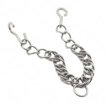 Cadena de acero inoxidable tipo eslabón para brida de caballo - Blanco - Ver 2