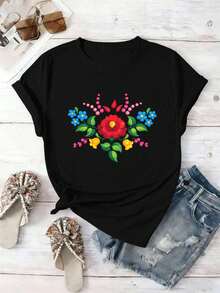 Women T-Shirts - Black - View 2